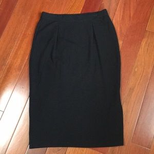 Eileen Fisher Black Pull-on Pencil Skirt